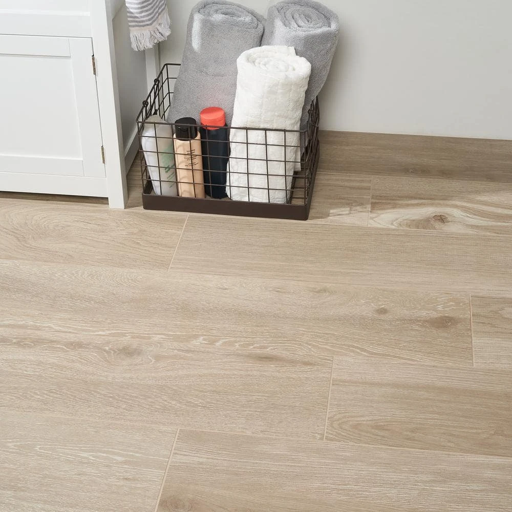 Basswood Almond 7.87 in. x 47.24 in. Matte Porcelain Floor and Wall Tile (15.49 Sq. Ft. / Case) by Ivy Hill Tile 4 Basswood Almond 7.87 in. x 47.24 in. Matte Porcelain Floor and Wall Tile (15.49 Sq. Ft. / Case) by Ivy Hill Tile - Image 2