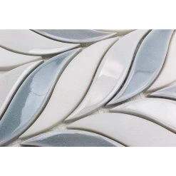 Delphi Sprig Arctic Blue 11.75 in. x 10.5 in. Marble and Ceramic Mosaic Tile (0.86 sq. ft./Sheet) by Ivy Hill Tile 10 Delphi Sprig Arctic Blue 11.75 in. x 10.5 in. Marble and Ceramic Mosaic Tile (0.86 sq. ft./Sheet) by Ivy Hill Tile -Tile Elegant Shop arctic blue ivy hill tile ceramic tile ext3rd105804 1d 1000