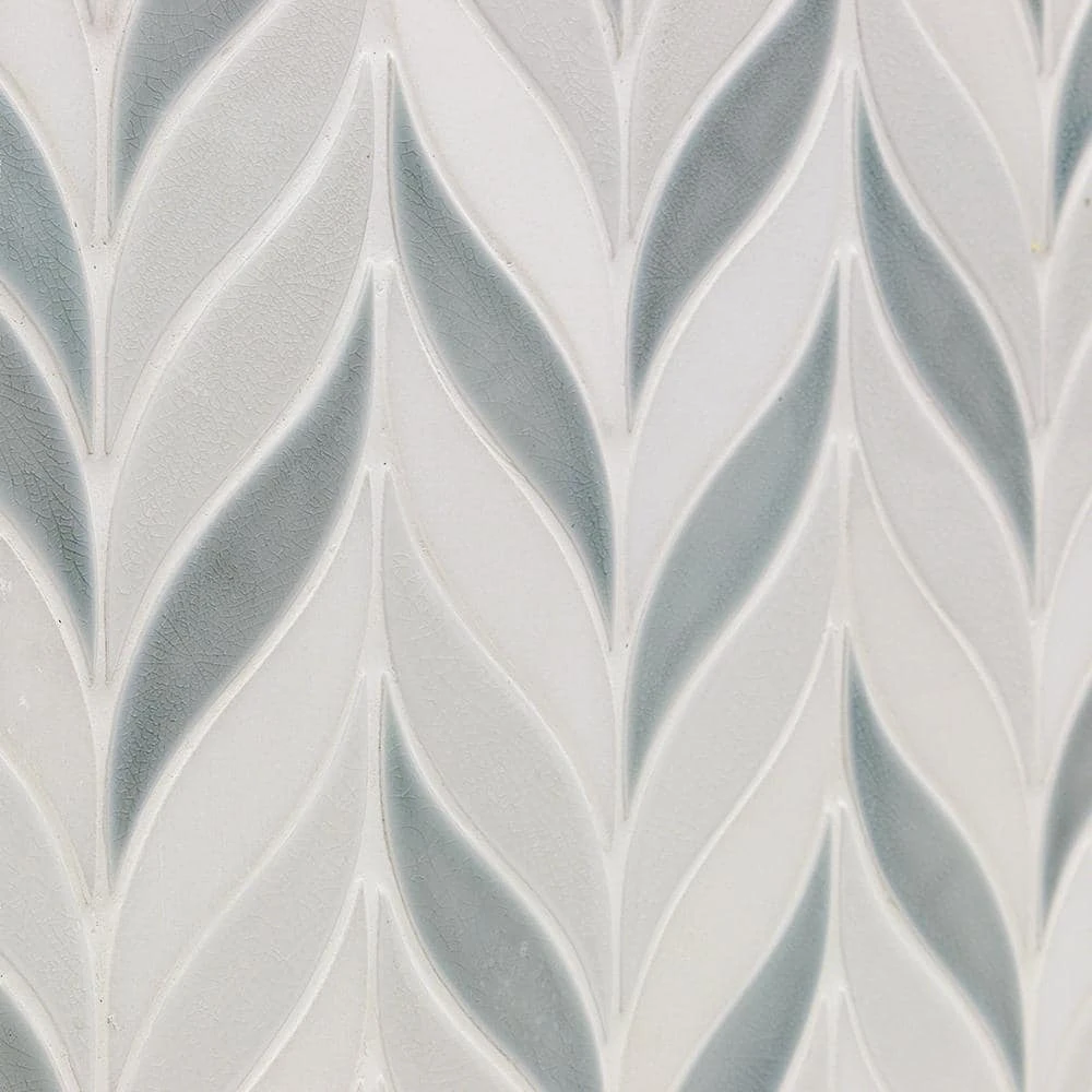 Delphi Sprig Arctic Blue 11.75 in. x 10.5 in. Marble and Ceramic Mosaic Tile (0.86 sq. ft./Sheet) by Ivy Hill Tile 3 Delphi Sprig Arctic Blue 11.75 in. x 10.5 in. Marble and Ceramic Mosaic Tile (0.86 sq. ft./Sheet) by Ivy Hill Tile