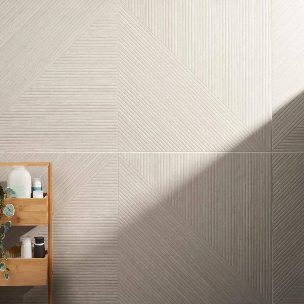 Luxury Ribbed Ash 23.62 in. x 47.24 in. Matte Porcelain Wall Tile (15.49 sq. ft./Case) by Ivy Hill Tile 4 Luxury Ribbed Ash 23.62 in. x 47.24 in. Matte Porcelain Wall Tile (15.49 sq. ft./Case) by Ivy Hill Tile - Image 2
