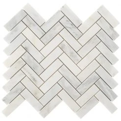 Oriental Sculpture Herringbone 12 in. x 12 in. x 8 mm Marble Mosaic Floor and Wall Tile by Ivy Hill Tile 16 Oriental Sculpture Herringbone 12 in. x 12 in. x 8 mm Marble Mosaic Floor and Wall Tile by Ivy Hill Tile -Tile Elegant Shop asian statuary ivy hill tile marble tile ext3rd100228 44 1000