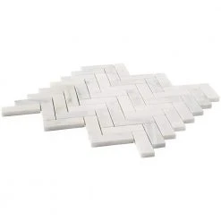 Oriental Sculpture Herringbone 12 in. x 12 in. x 8 mm Marble Mosaic Floor and Wall Tile by Ivy Hill Tile 17 Oriental Sculpture Herringbone 12 in. x 12 in. x 8 mm Marble Mosaic Floor and Wall Tile by Ivy Hill Tile -Tile Elegant Shop asian statuary ivy hill tile marble tile ext3rd100228 fa 1000