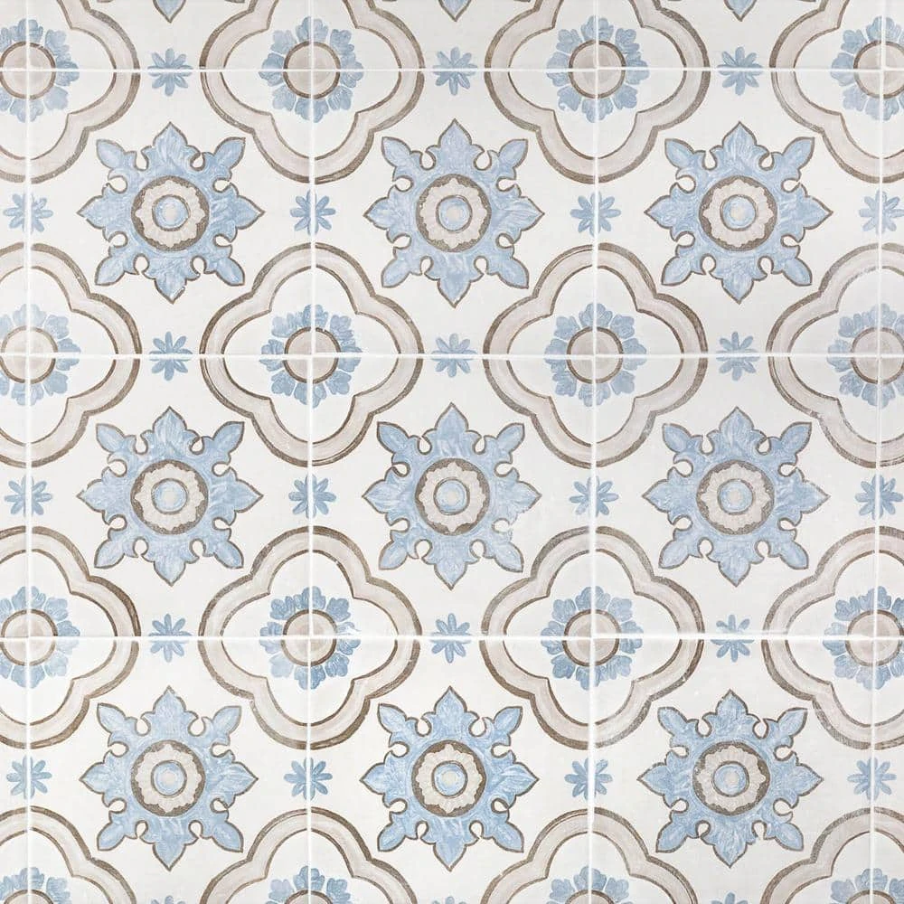 Valencia Basma Encaustic 8 in. x 8 in. x 9mm Matte Porcelain Floor and Wall Tile (26 pieces / 11.19 sq. ft. / box) by Ivy Hill Tile 7 Valencia Basma Encaustic 8 in. x 8 in. x 9mm Matte Porcelain Floor and Wall Tile (26 pieces / 11.19 sq. ft. / box) by Ivy Hill Tile - Image 5