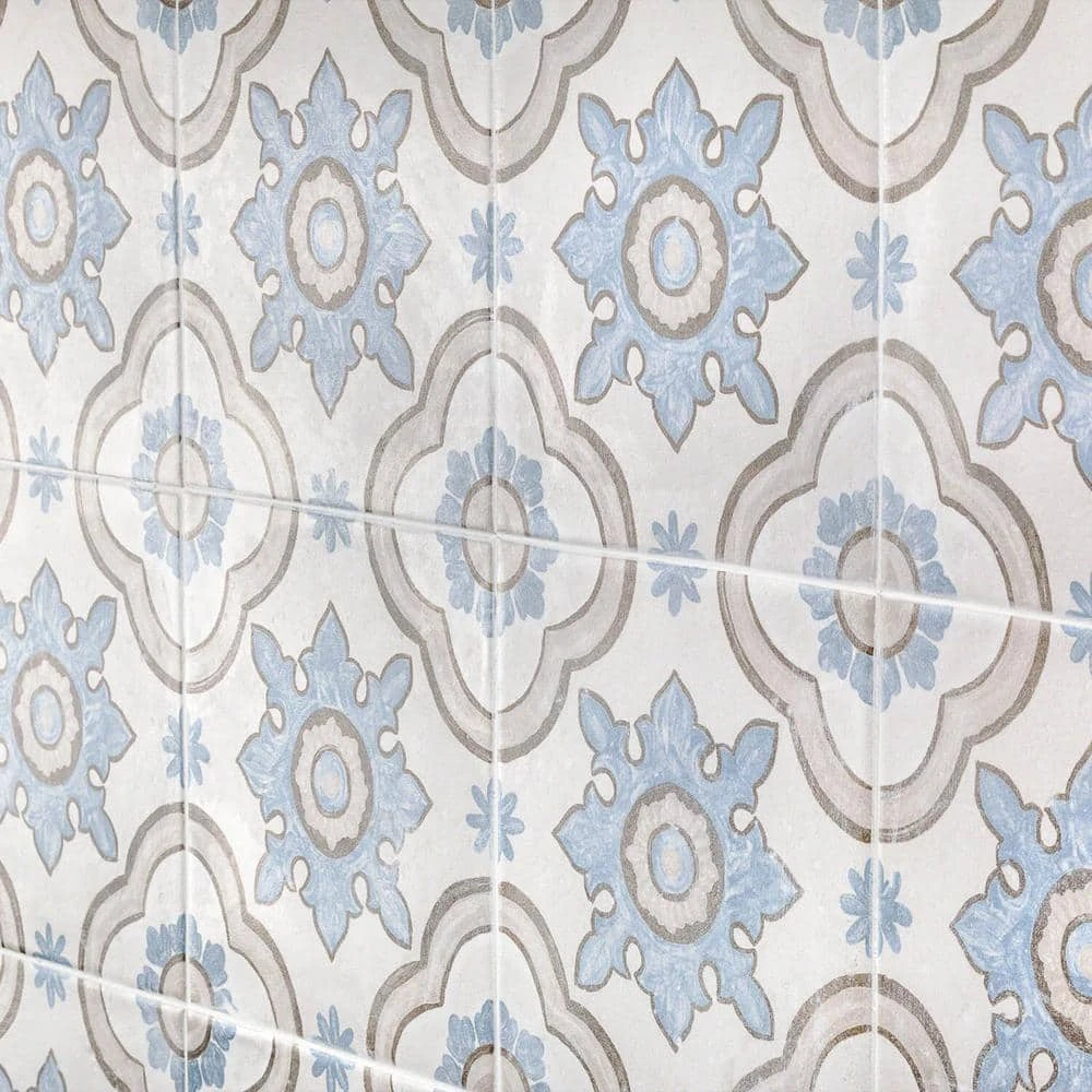 Valencia Basma Encaustic 8 in. x 8 in. x 9mm Matte Porcelain Floor and Wall Tile (26 pieces / 11.19 sq. ft. / box) by Ivy Hill Tile 8 Valencia Basma Encaustic 8 in. x 8 in. x 9mm Matte Porcelain Floor and Wall Tile (26 pieces / 11.19 sq. ft. / box) by Ivy Hill Tile - Image 6