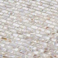 Baroque Pearls Mini Brick 12 in. x 12 in. Pearl Glass Mosaic Floor and Wall Tile by Ivy Hill Tile 12 Baroque Pearls Mini Brick 12 in. x 12 in. Pearl Glass Mosaic Floor and Wall Tile by Ivy Hill Tile -Tile Elegant Shop beige cream ivy hill tile glass tile ext3rd102039 1f 1000