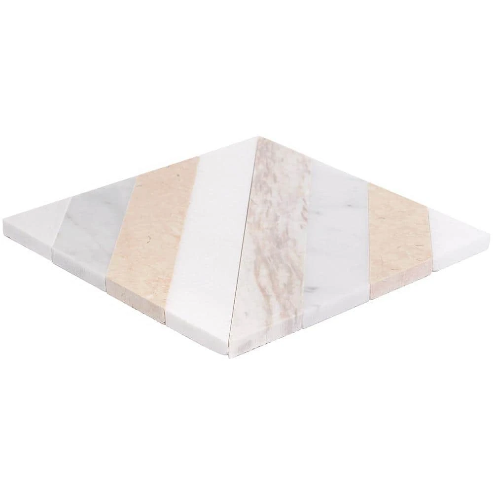 Chelsea Beige 8 in. x 8 in. Polished Marble Mosaic Tile (0.43 sq. ft / Each) by Ivy Hill Tile 9 Chelsea Beige 8 in. x 8 in. Polished Marble Mosaic Tile (0.43 sq. ft / Each) by Ivy Hill Tile - Image 7