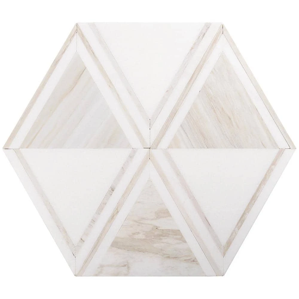 Ruit Beige 13.54 in. x 15.63 in. Polished Marble Mosaic Tile (1.47 sq. ft./Each) by Ivy Hill Tile 6 Ruit Beige 13.54 in. x 15.63 in. Polished Marble Mosaic Tile (1.47 sq. ft./Each) by Ivy Hill Tile - Image 4