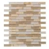 Cottage Ridge Mini Brick Beige 9.75 in. x 12 in. Interlocking Glass/Travertine Mosaic Tile (8.12 sq. ft./Case) by Jeffrey Court 2 Cottage Ridge Mini Brick Beige 9.75 in. x 12 in. Interlocking Glass/Travertine Mosaic Tile (8.12 sq. ft./Case) by Jeffrey Court -Tile Elegant Shop beige jeffrey court glass tile 99189 64 1000