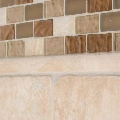 Honey Onyx Brick Beige 11.625 in. x 11.625 in. Interlocking Mixed Glass and Onyx Wall Mosaic Tile (9.38 sq. ft./Case) by Jeffrey Court -Tile Elegant Shop beige jeffrey court glass tile 99303 a0 1000