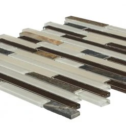 Slate Beach Beige/Cream 11.625 in. x 11.625 in. Interlocking Gloss/Matte Glass and Slate Mosaic Tile (14.07 sq.ft./Case) by Jeffrey Court 9 Slate Beach Beige/Cream 11.625 in. x 11.625 in. Interlocking Gloss/Matte Glass and Slate Mosaic Tile (14.07 sq.ft./Case) by Jeffrey Court -Tile Elegant Shop beige jeffrey court glass tile 99496 40 1000