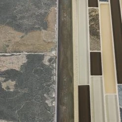 Slate Beach Beige/Cream 11.625 in. x 11.625 in. Interlocking Gloss/Matte Glass and Slate Mosaic Tile (14.07 sq.ft./Case) by Jeffrey Court 10 Slate Beach Beige/Cream 11.625 in. x 11.625 in. Interlocking Gloss/Matte Glass and Slate Mosaic Tile (14.07 sq.ft./Case) by Jeffrey Court -Tile Elegant Shop beige jeffrey court glass tile 99496 a0 1000