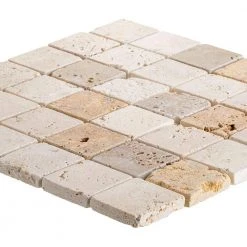 Travertine Medley 12 in. x 12 in. Cream/ Taupe Honed Travertine Wall and Floor Mosaic Tile (1 Sq.Ft./Each) by Jeffrey Court 10 Travertine Medley 12 in. x 12 in. Cream/ Taupe Honed Travertine Wall and Floor Mosaic Tile (1 Sq.Ft./Each) by Jeffrey Court -Tile Elegant Shop beige jeffrey court mosaic tile 83016 a0 1000