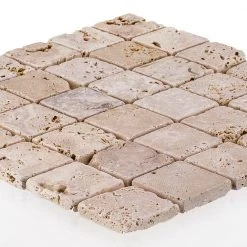 Light Travertine Beige 12 in. x 12 in. Honed Travertine Wall and Floor Mosaic Tile (10 sq. ft./Case) by Jeffrey Court 9 Light Travertine Beige 12 in. x 12 in. Honed Travertine Wall and Floor Mosaic Tile (10 sq. ft./Case) by Jeffrey Court -Tile Elegant Shop beige jeffrey court mosaic tile 99103 40 1000