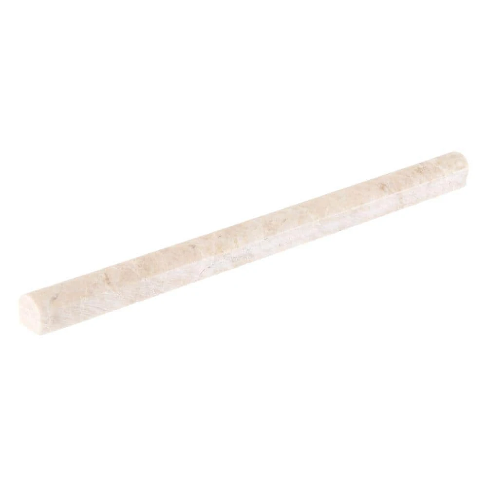 Cappuccino .75 in. x 12 in. Honed Marble Wall Pencil Tile (1 Linear Foot) by Jeffrey Court 4 Cappuccino .75 in. x 12 in. Honed Marble Wall Pencil Tile (1 Linear Foot) by Jeffrey Court - Image 2