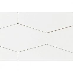 Birmingham Hexagon Bianco 4 in. x 8 in. Polished Ceramic Subway Tile (5.38 sq. ft. / box) by Ivy Hill Tile -Tile Elegant Shop bianco ivy hill tile ceramic tile ext3rd102138 76 1000