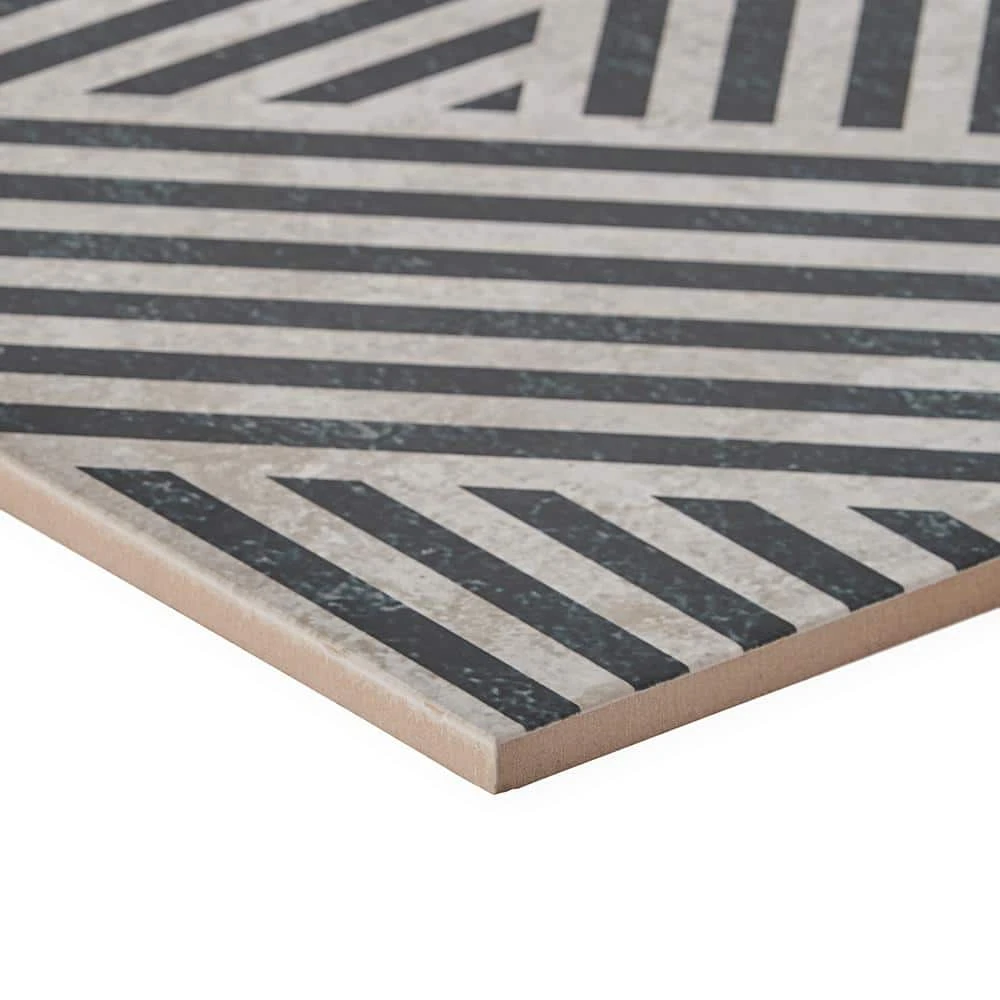 Astoria Black and White 24 in. x 24 in. Matte Porcelain Floor and Wall Tile (4 Pieces, 15.49 sq. ft./Case) by Ivy Hill Tile 11 Astoria Black and White 24 in. x 24 in. Matte Porcelain Floor and Wall Tile (4 Pieces, 15.49 sq. ft./Case) by Ivy Hill Tile - Image 9