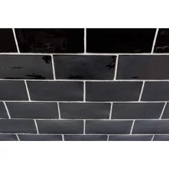 Catalina Black 3 in. x 6 in. Polished Ceramic Subway Wall Tile (5.38 sq.ft./case) by Ivy Hill Tile 14 Catalina Black 3 in. x 6 in. Polished Ceramic Subway Wall Tile (5.38 sq.ft./case) by Ivy Hill Tile -Tile Elegant Shop black ivy hill tile ceramic tile ext3rd101722 44 1000