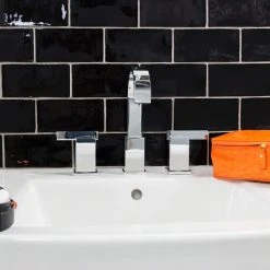 Catalina Black 3 in. x 6 in. Polished Ceramic Subway Wall Tile (5.38 sq.ft./case) by Ivy Hill Tile 10 Catalina Black 3 in. x 6 in. Polished Ceramic Subway Wall Tile (5.38 sq.ft./case) by Ivy Hill Tile -Tile Elegant Shop black ivy hill tile ceramic tile ext3rd101722 e1 1000