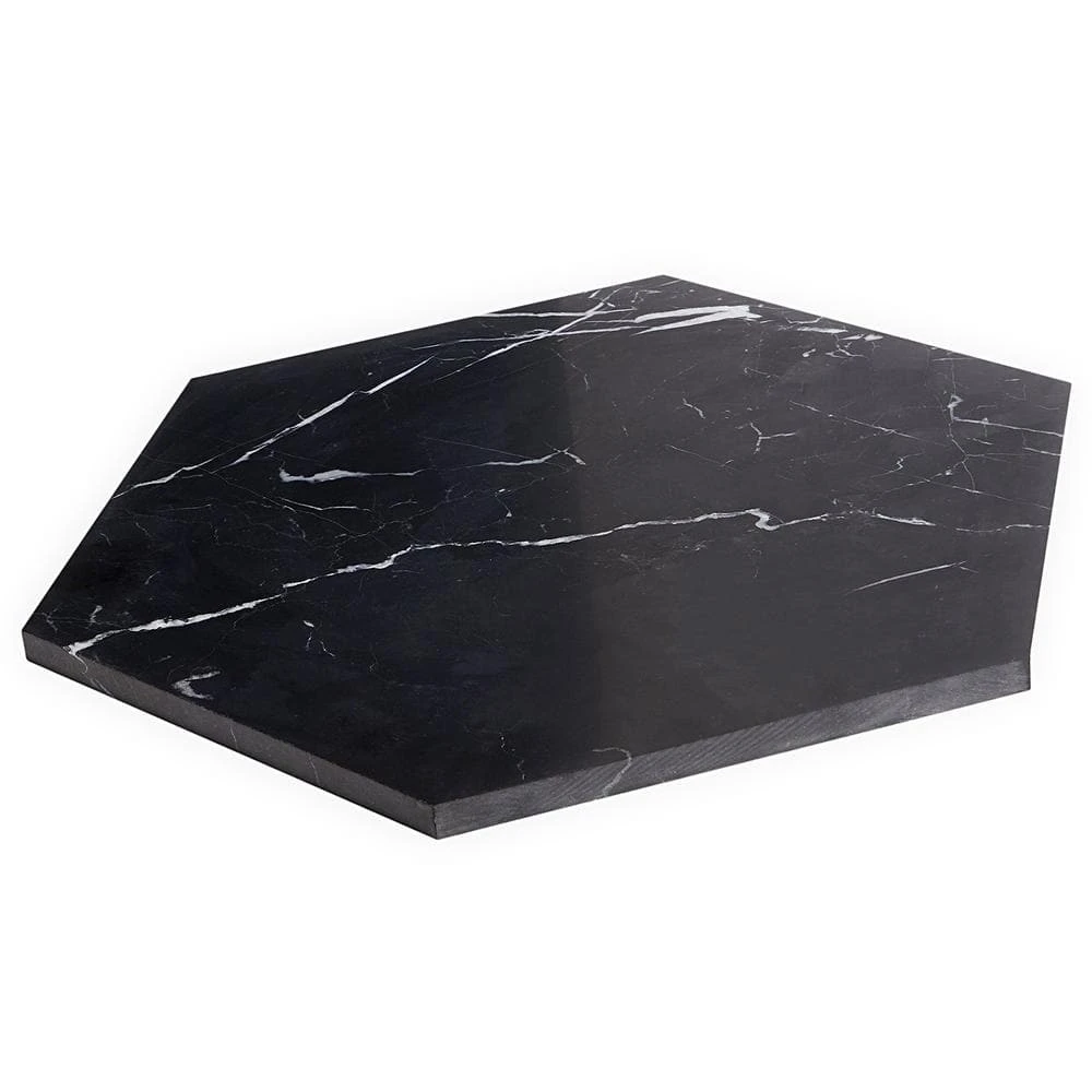 Blackout Hexagon Nero Marquina 10 in. x 10 in. Marble Floor and Wall Tile (6 sq. ft./Case) by Ivy Hill Tile 7 Blackout Hexagon Nero Marquina 10 in. x 10 in. Marble Floor and Wall Tile (6 sq. ft./Case) by Ivy Hill Tile - Image 5
