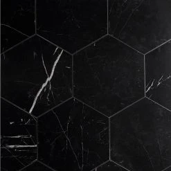 Blackout Hexagon Nero Marquina 10 in. x 10 in. Marble Floor and Wall Tile (6 sq. ft./Case) by Ivy Hill Tile 17 Blackout Hexagon Nero Marquina 10 in. x 10 in. Marble Floor and Wall Tile (6 sq. ft./Case) by Ivy Hill Tile -Tile Elegant Shop black ivy hill tile marble tile ext3rd105090 76 1000