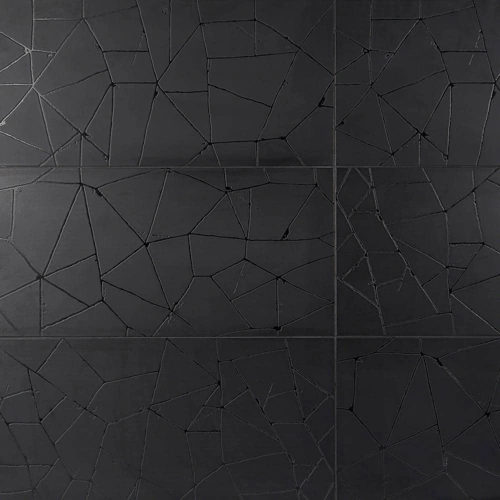 Smith Black 16 in. x 32 in. Matte Porcelain Floor and Wall Tile (10.32 sq. ft./Case) by Ivy Hill Tile 3 Smith Black 16 in. x 32 in. Matte Porcelain Floor and Wall Tile (10.32 sq. ft./Case) by Ivy Hill Tile