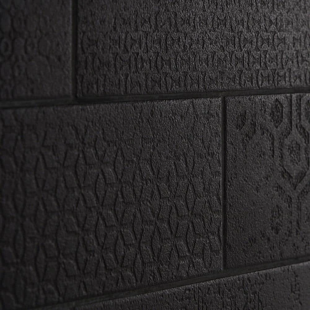 Harper 4 in. x 12 in. Black Matte Porcelain Subway Floor and Wall Tile (30 pieces / 8.72 sq. ft. / box) by Ivy Hill Tile 7 Harper 4 in. x 12 in. Black Matte Porcelain Subway Floor and Wall Tile (30 pieces / 8.72 sq. ft. / box) by Ivy Hill Tile - Image 5