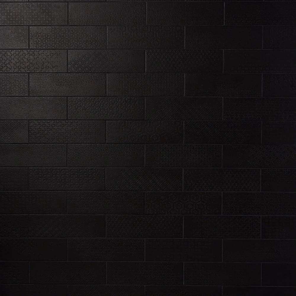 Harper 4 in. x 12 in. Black Matte Porcelain Subway Floor and Wall Tile (30 pieces / 8.72 sq. ft. / box) by Ivy Hill Tile 9 Harper 4 in. x 12 in. Black Matte Porcelain Subway Floor and Wall Tile (30 pieces / 8.72 sq. ft. / box) by Ivy Hill Tile - Image 7