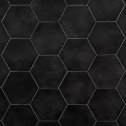 Appaloosa Black Hexagon 7 in. x 8 in. Porcelain Floor and Wall Tile (10.76 sq. ft./Case) by Ivy Hill Tile 12 Appaloosa Black Hexagon 7 in. x 8 in. Porcelain Floor and Wall Tile (10.76 sq. ft./Case) by Ivy Hill Tile -Tile Elegant Shop black ivy hill tile porcelain tile ext3rd105375 1f 1000