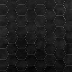 Appaloosa Black Hexagon 7 in. x 8 in. Porcelain Floor and Wall Tile (10.76 sq. ft./Case) by Ivy Hill Tile 11 Appaloosa Black Hexagon 7 in. x 8 in. Porcelain Floor and Wall Tile (10.76 sq. ft./Case) by Ivy Hill Tile -Tile Elegant Shop black ivy hill tile porcelain tile ext3rd105375 4f 1000