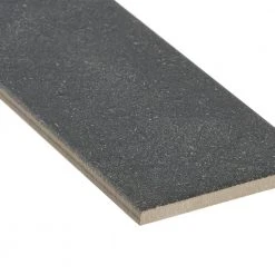 Sanskrit Black 3.89 in. x 19.37 in. Matte Porcelain Floor and Wall Tile (7.85 sq. ft./Case) by Ivy Hill Tile -Tile Elegant Shop black ivy hill tile porcelain tile ext3rd105711 1f 1000