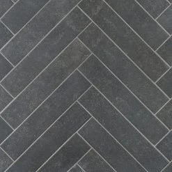 Sanskrit Black 3.89 in. x 19.37 in. Matte Porcelain Floor and Wall Tile (7.85 sq. ft./Case) by Ivy Hill Tile -Tile Elegant Shop black ivy hill tile porcelain tile ext3rd105711 44 1000