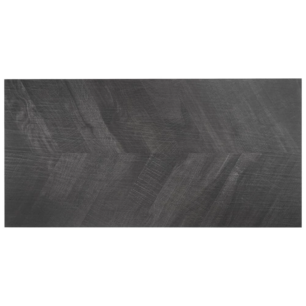 Montgomery Chevron Black 24 in. x 48 in. Matte Porcelain Floor and Wall Tile (15.49 sq. ft./Case) by Ivy Hill Tile 6 Montgomery Chevron Black 24 in. x 48 in. Matte Porcelain Floor and Wall Tile (15.49 sq. ft./Case) by Ivy Hill Tile - Image 4