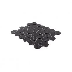 Hollow 2 in. Hex Black 12.375 in. x 10.75 in. Hexagon Gloss Glass Mosaic Wall Tile (18.47 sq. ft./Case) by Jeffrey Court 8 Hollow 2 in. Hex Black 12.375 in. x 10.75 in. Hexagon Gloss Glass Mosaic Wall Tile (18.47 sq. ft./Case) by Jeffrey Court -Tile Elegant Shop black jeffrey court glass tile 13068 40 1000