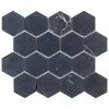 Midnight Hex Black 10.875 in. x 9.5 in. Honed Marble Wall and Floor Mosaic Tile (0.717 sq. ft./Each) by Jeffrey Court 1 Midnight Hex Black 10.875 in. x 9.5 in. Honed Marble Wall and Floor Mosaic Tile (0.717 sq. ft./Each) by Jeffrey Court -Tile Elegant Shop black jeffrey court marble tile 95878 64 1000