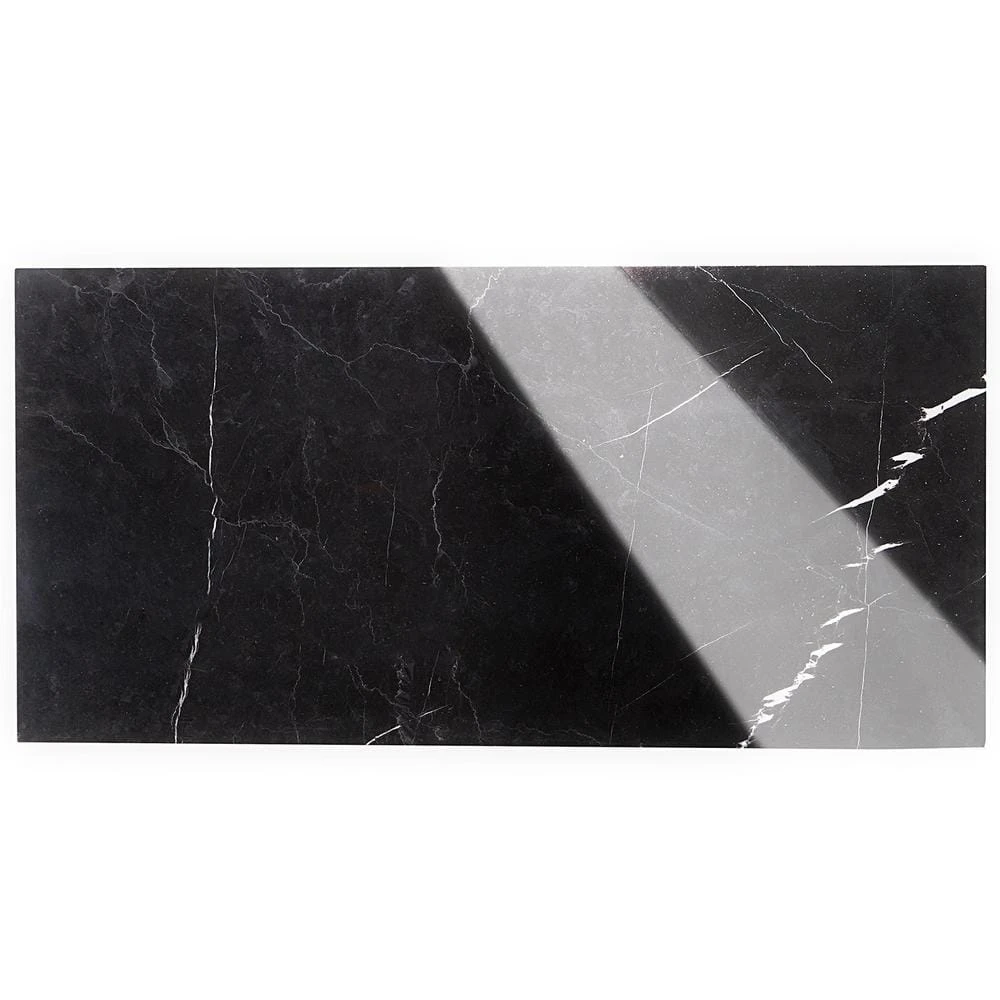Blackout Nero Marquina 12 in. x 24 in. Polished Marble Floor and Wall Tile (10 sq. ft./Case) by Ivy Hill Tile 6 Blackout Nero Marquina 12 in. x 24 in. Polished Marble Floor and Wall Tile (10 sq. ft./Case) by Ivy Hill Tile - Image 4