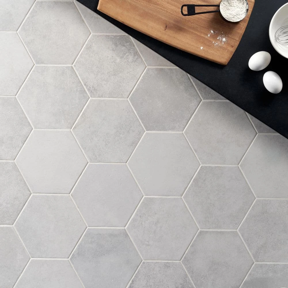 Hayes Blanco 7.87 in. x 9.44 in. Matte Porcelain Floor and Wall Tile (9.84 sq. ft./Case) by Ivy Hill Tile 7 Hayes Blanco 7.87 in. x 9.44 in. Matte Porcelain Floor and Wall Tile (9.84 sq. ft./Case) by Ivy Hill Tile - Image 5