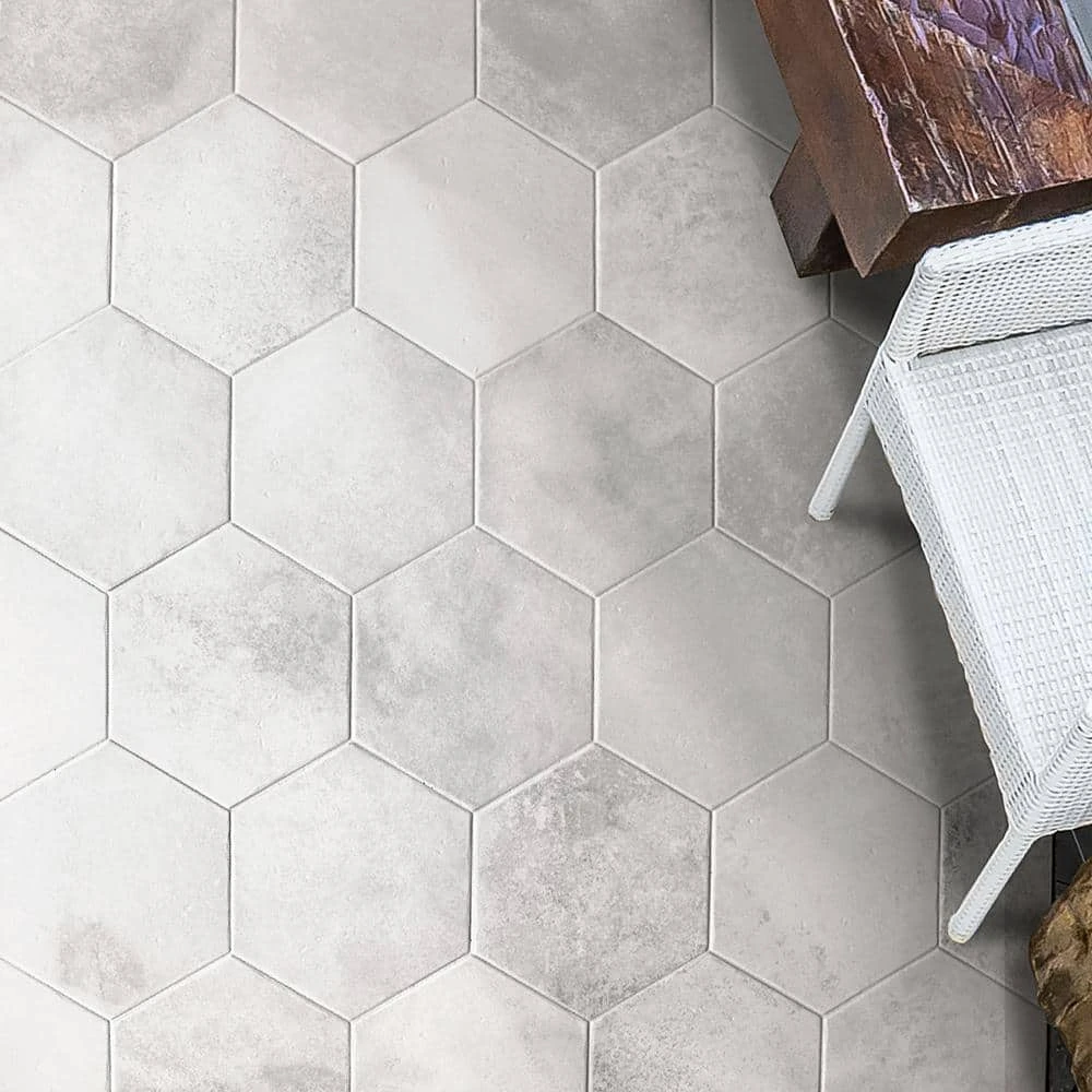 Hayes Blanco 7.87 in. x 9.44 in. Matte Porcelain Floor and Wall Tile (9.84 sq. ft./Case) by Ivy Hill Tile 4 Hayes Blanco 7.87 in. x 9.44 in. Matte Porcelain Floor and Wall Tile (9.84 sq. ft./Case) by Ivy Hill Tile - Image 2