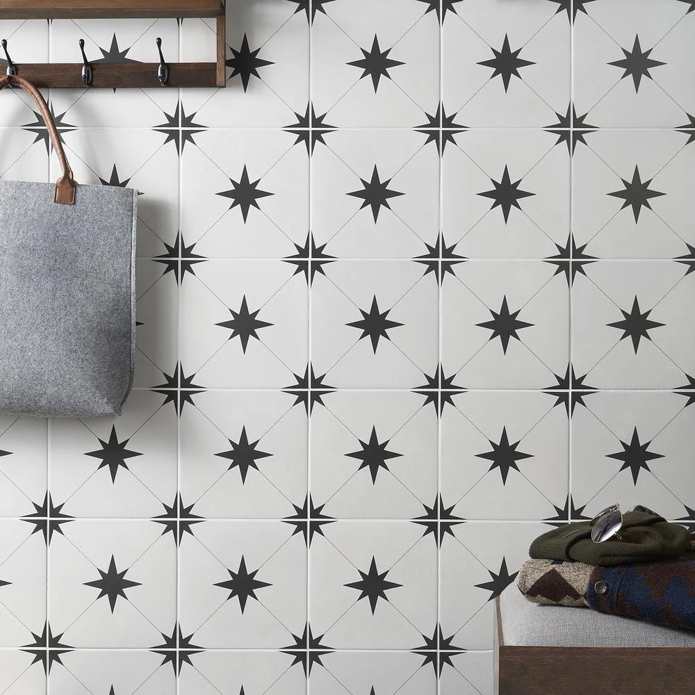 Polaris Blanco 9 in. x 9 in. Matte Porcelain Floor and Wall Tile (10.76 sq. ft./Case) by Ivy Hill Tile 4 Polaris Blanco 9 in. x 9 in. Matte Porcelain Floor and Wall Tile (10.76 sq. ft./Case) by Ivy Hill Tile - Image 2