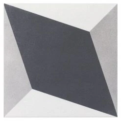 Sintra Block Encaustic 9 in. x 9 in. x 10mm Mate Porcelain Floor and Wall Tile (20 pieces / 10.65 sq. ft. / box) by Ivy Hill Tile 19 Sintra Block Encaustic 9 in. x 9 in. x 10mm Mate Porcelain Floor and Wall Tile (20 pieces / 10.65 sq. ft. / box) by Ivy Hill Tile -Tile Elegant Shop block ivy hill tile porcelain tile ext3rd101331 4f 1000