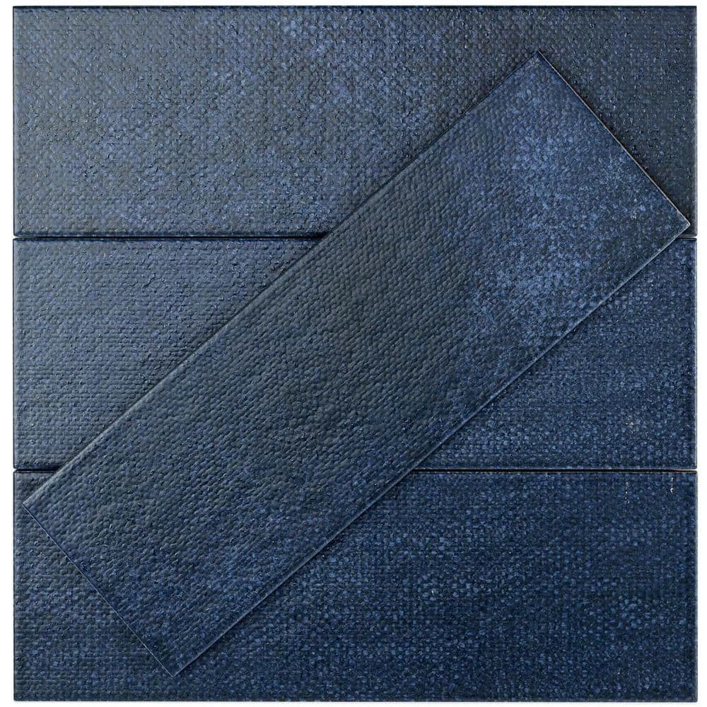 Piston Camp Blue 4 in. x 12 in. 7mm Matte Ceramic Subway Wall Tile (34-piece 10.97 sq. ft. / box) by Ivy Hill Tile 5 Piston Camp Blue 4 in. x 12 in. 7mm Matte Ceramic Subway Wall Tile (34-piece 10.97 sq. ft. / box) by Ivy Hill Tile - Image 3