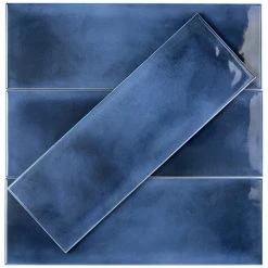 Piston Camp Blue 4 in. x 12 in. 7mm Glazed Ceramic Subway Wall Tile (34-piece 10.97 sq. ft. / box) by Ivy Hill Tile 12 Piston Camp Blue 4 in. x 12 in. 7mm Glazed Ceramic Subway Wall Tile (34-piece 10.97 sq. ft. / box) by Ivy Hill Tile -Tile Elegant Shop blue ivy hill tile ceramic tile ext3rd100507 40 1000