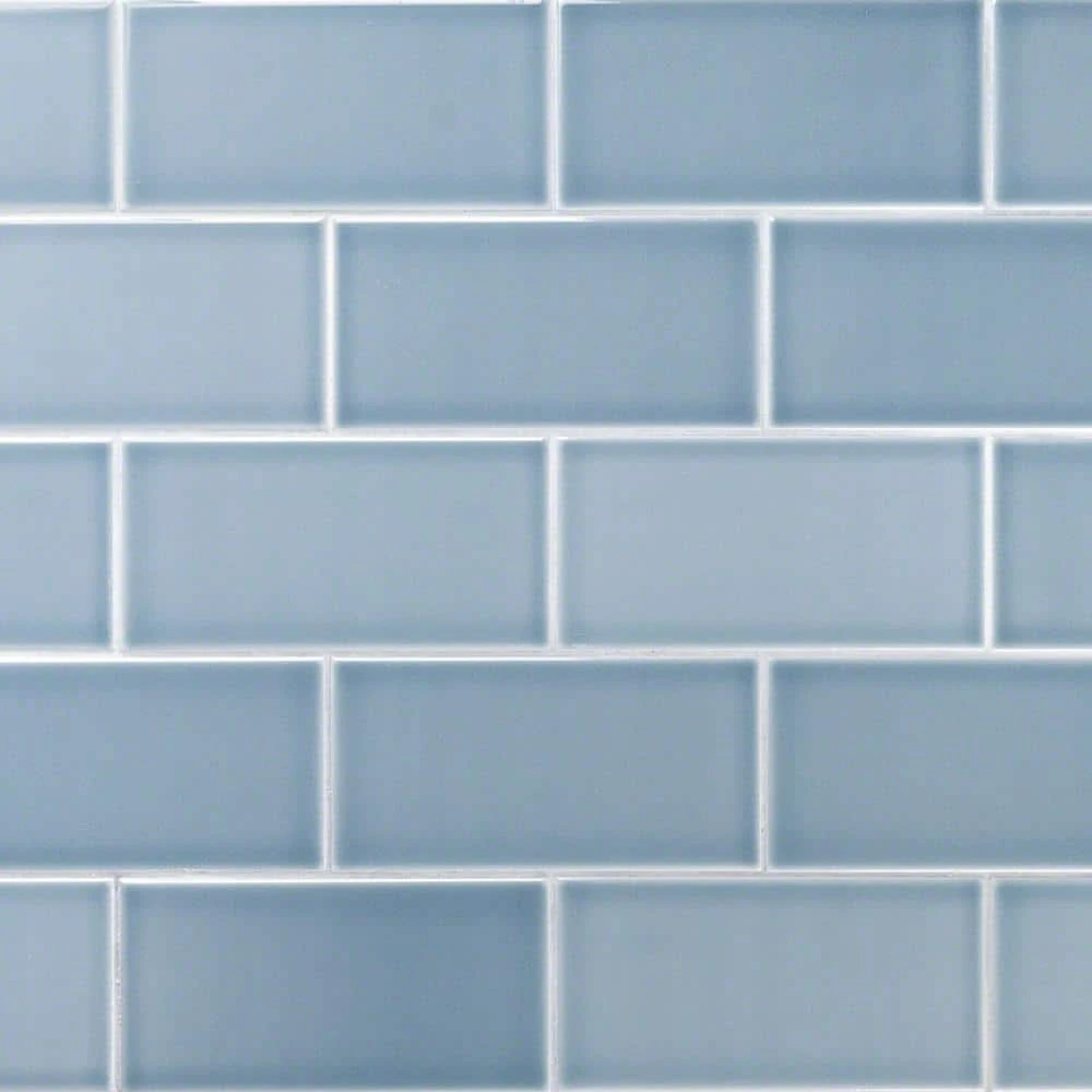 Magnitude Blue 4 in. x 8 in. x 7.5mm Polished Ceramic Subway Wall Tile (68 pieces / 14.63 sq. ft. / box) by Ivy Hill Tile 3 Magnitude Blue 4 in. x 8 in. x 7.5mm Polished Ceramic Subway Wall Tile (68 pieces / 14.63 sq. ft. / box) by Ivy Hill Tile