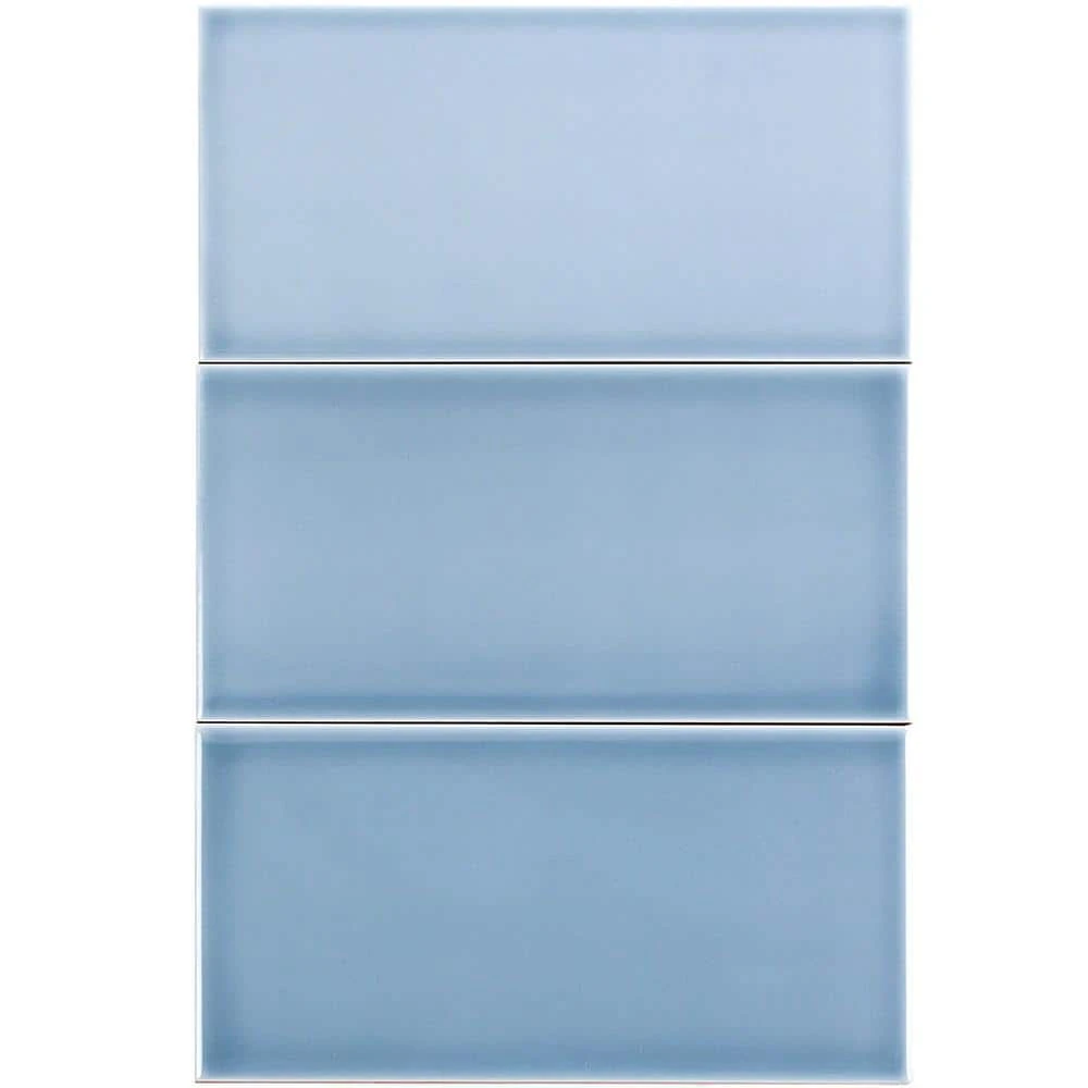 Magnitude Blue 4 in. x 8 in. x 7.5mm Polished Ceramic Subway Wall Tile (68 pieces / 14.63 sq. ft. / box) by Ivy Hill Tile 8 Magnitude Blue 4 in. x 8 in. x 7.5mm Polished Ceramic Subway Wall Tile (68 pieces / 14.63 sq. ft. / box) by Ivy Hill Tile - Image 6