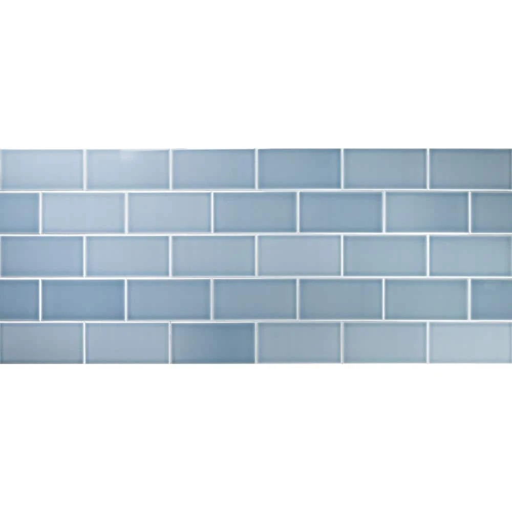 Magnitude Blue 4 in. x 8 in. x 7.5mm Polished Ceramic Subway Wall Tile (68 pieces / 14.63 sq. ft. / box) by Ivy Hill Tile 10 Magnitude Blue 4 in. x 8 in. x 7.5mm Polished Ceramic Subway Wall Tile (68 pieces / 14.63 sq. ft. / box) by Ivy Hill Tile - Image 8