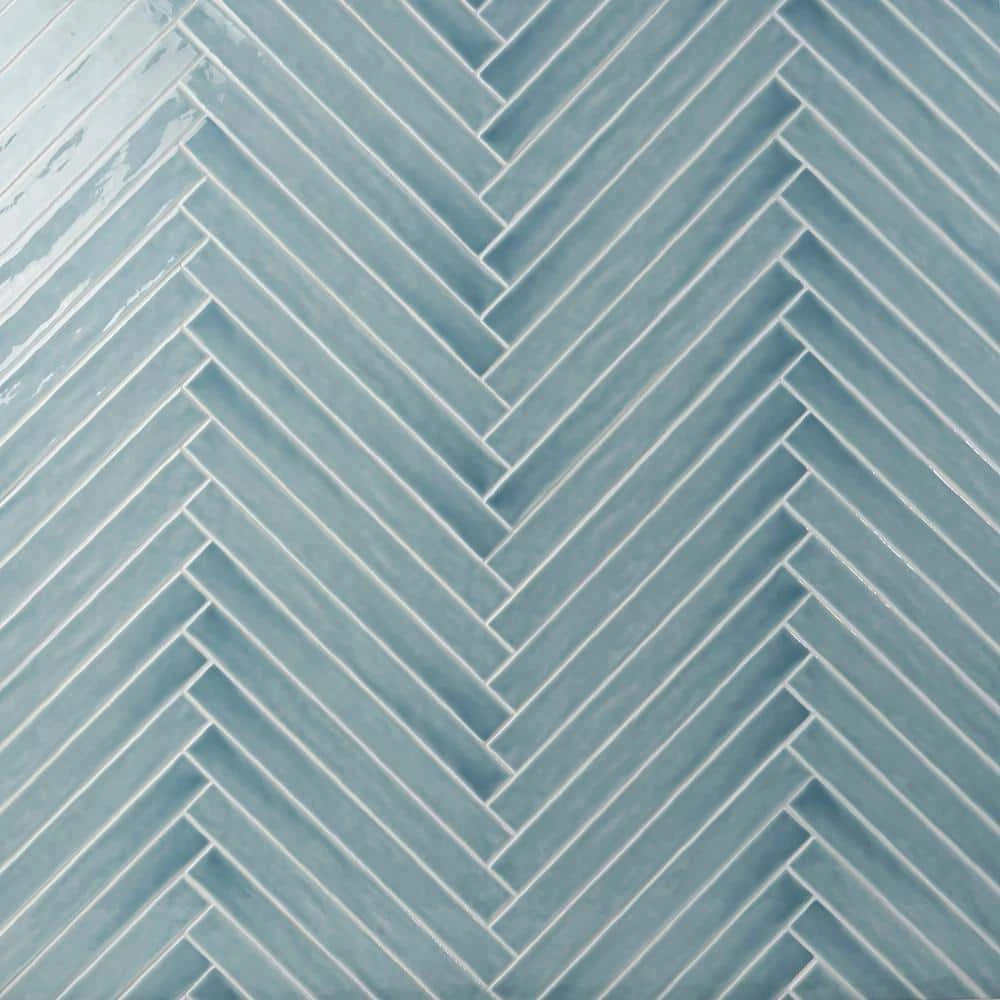 Nantucket Blue 2 in. x 20 in. Crackled Ceramic Wall Tile (5.38 sq. ft./Case) by Ivy Hill Tile 3 Nantucket Blue 2 in. x 20 in. Crackled Ceramic Wall Tile (5.38 sq. ft./Case) by Ivy Hill Tile