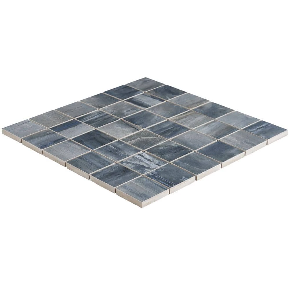 Selawood Blue 11.81 in. x 11.81 in. Matte Porcelain Floor and Wall Mosaic Tile (0.96 sq. ft./Each) by Ivy Hill Tile 7 Selawood Blue 11.81 in. x 11.81 in. Matte Porcelain Floor and Wall Mosaic Tile (0.96 sq. ft./Each) by Ivy Hill Tile - Image 5