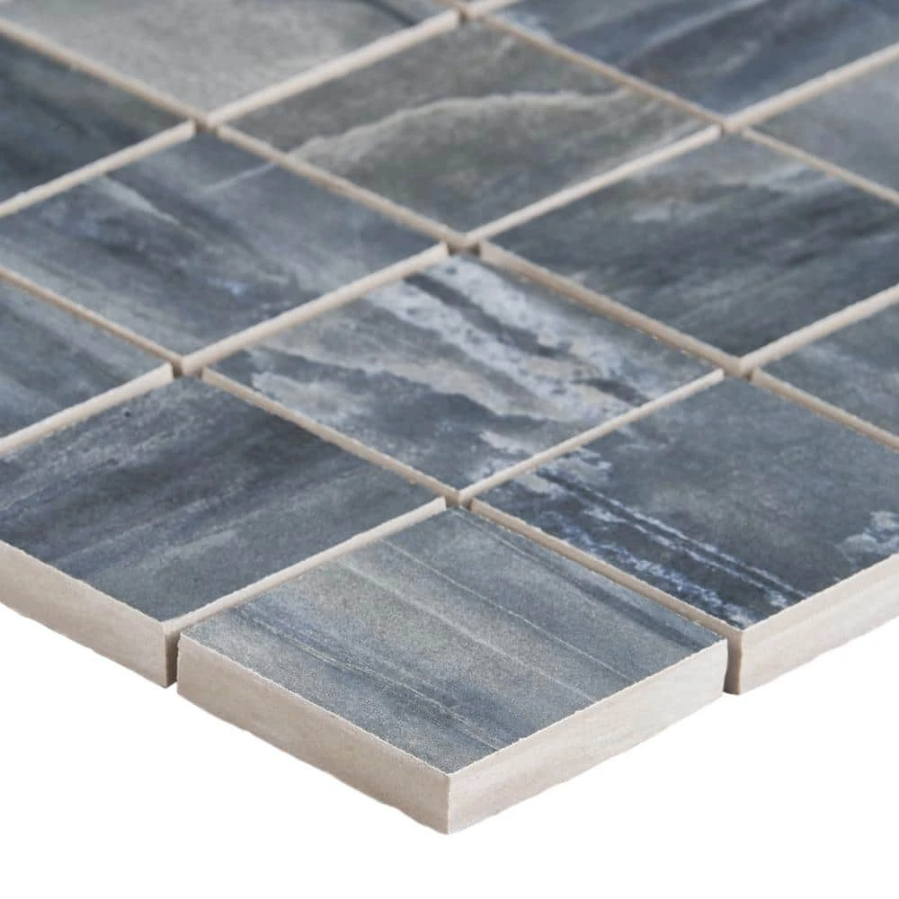 Selawood Blue 11.81 in. x 11.81 in. Matte Porcelain Floor and Wall Mosaic Tile (0.96 sq. ft./Each) by Ivy Hill Tile 8 Selawood Blue 11.81 in. x 11.81 in. Matte Porcelain Floor and Wall Mosaic Tile (0.96 sq. ft./Each) by Ivy Hill Tile - Image 6