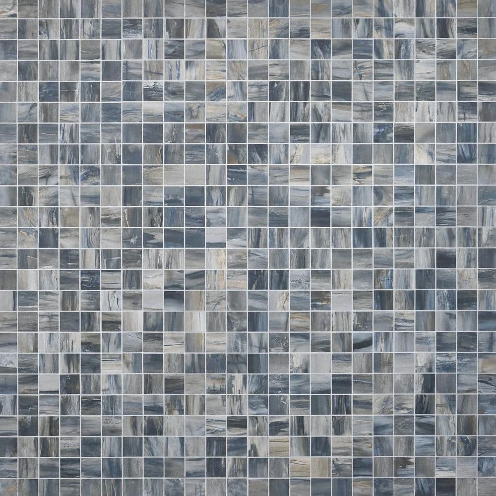 Selawood Blue 11.81 in. x 11.81 in. Matte Porcelain Floor and Wall Mosaic Tile (0.96 sq. ft./Each) by Ivy Hill Tile 3 Selawood Blue 11.81 in. x 11.81 in. Matte Porcelain Floor and Wall Mosaic Tile (0.96 sq. ft./Each) by Ivy Hill Tile