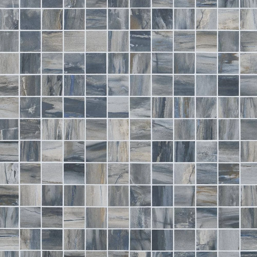 Selawood Blue 11.81 in. x 11.81 in. Matte Porcelain Floor and Wall Mosaic Tile (0.96 sq. ft./Each) by Ivy Hill Tile 5 Selawood Blue 11.81 in. x 11.81 in. Matte Porcelain Floor and Wall Mosaic Tile (0.96 sq. ft./Each) by Ivy Hill Tile - Image 3