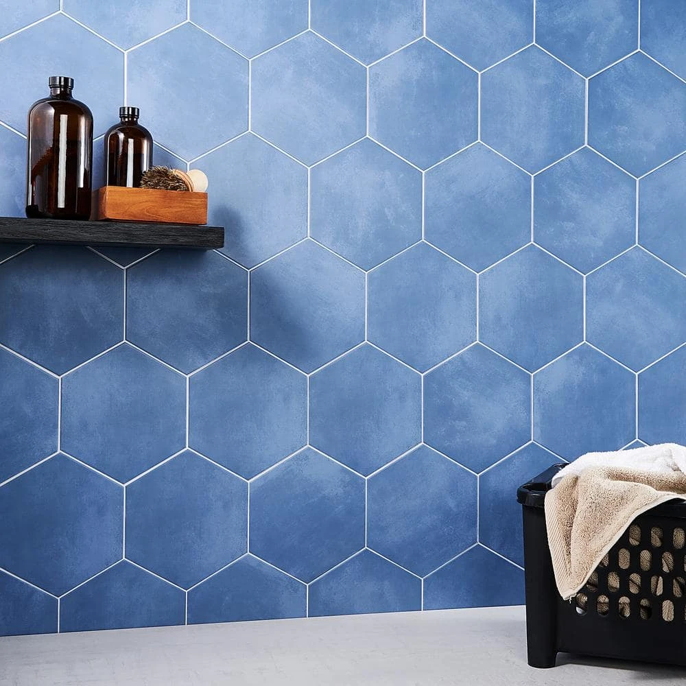 Eclipse Blue 7.79 in. x 8.98 in. Matte Porcelain Floor and Wall Tile (6.03 sq. ft. / Case) by Ivy Hill Tile 10 Eclipse Blue 7.79 in. x 8.98 in. Matte Porcelain Floor and Wall Tile (6.03 sq. ft. / Case) by Ivy Hill Tile - Image 8
